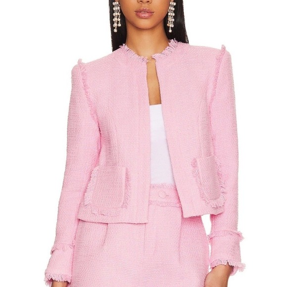 Cinq à Sept Keegan Jacket – Apple Blossom Pink – Size 8 (NWT) - Picture 2 of 13